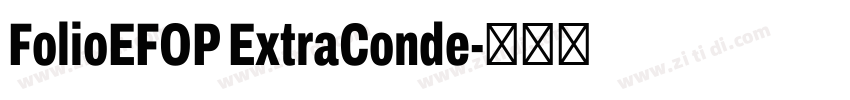 FolioEFOP ExtraConde字体转换